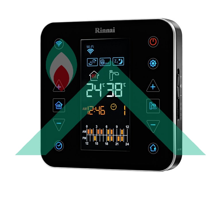 Cronotermostato Wi-Fi Nero per caldaia MIRAI WF-100B EU - Ricambi